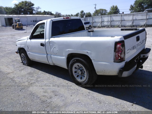 3GCEC14X77G244731 - 2007 CHEVROLET SILVERADO C1500 CLASSIC WHITE photo 3