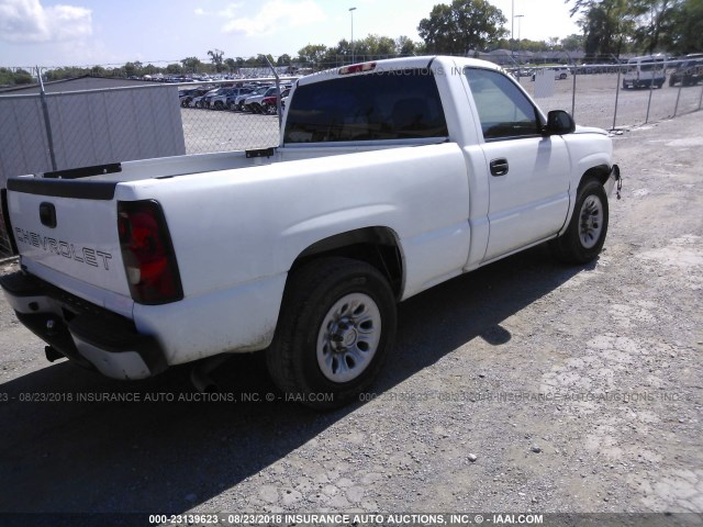 3GCEC14X77G244731 - 2007 CHEVROLET SILVERADO C1500 CLASSIC WHITE photo 4