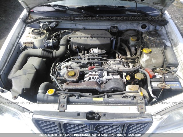 JF1SF65631H732039 - 2001 SUBARU FORESTER S WHITE photo 10