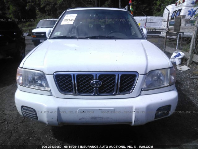 JF1SF65631H732039 - 2001 SUBARU FORESTER S WHITE photo 6