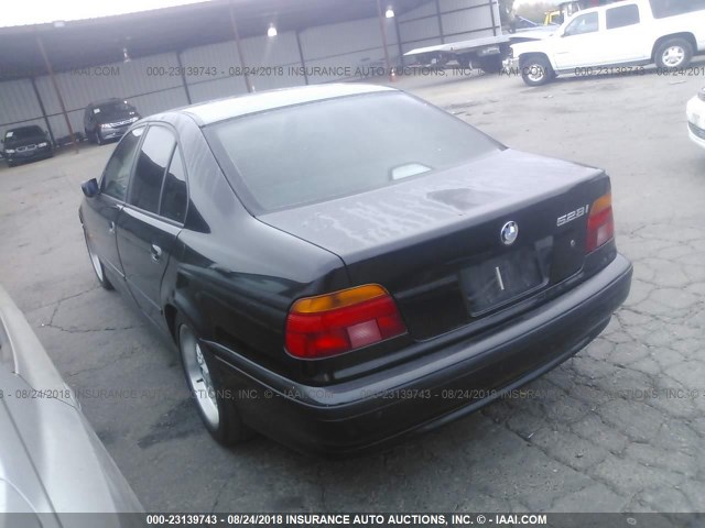 WBADM6347XGU01289 - 1999 BMW 528 I AUTOMATIC BLACK photo 3