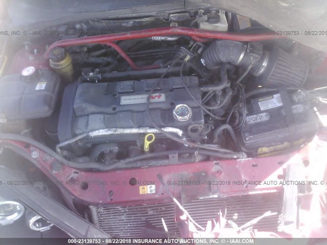 3FAHP39542R200743 - 2002 FORD FOCUS SVT RED photo 10