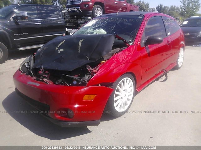 3FAHP39542R200743 - 2002 FORD FOCUS SVT RED photo 2