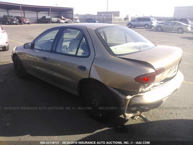 1G1JF52T6W7120885 - 1998 CHEVROLET CAVALIER LS GOLD photo 3