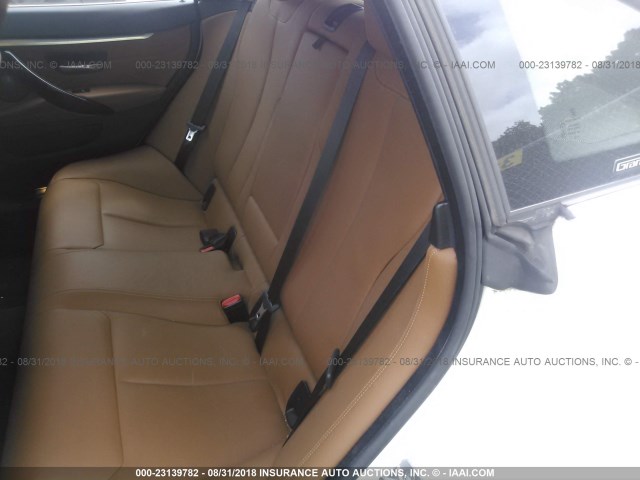 WBA4F9C32HG812376 - 2017 BMW 430XI GRAN COUPE WHITE photo 8