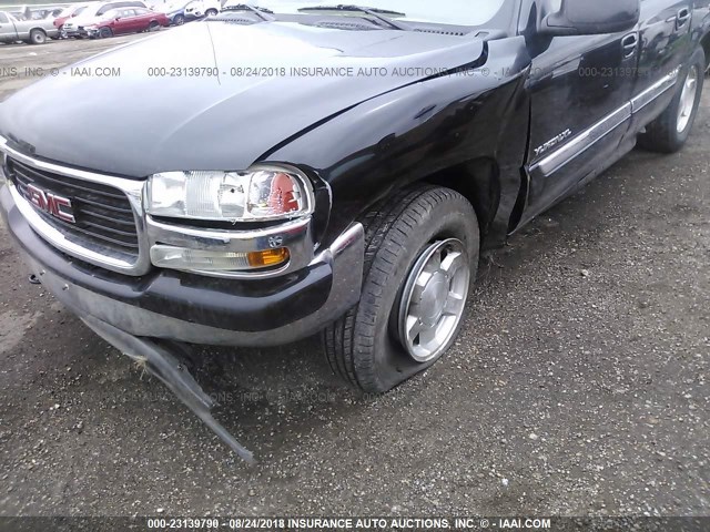 1GKFK16Z85J195187 - 2005 GMC YUKON XL K1500 BLACK photo 6