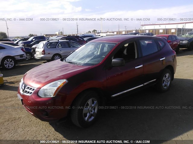 JN8AS5MV7BW274298 - 2011 NISSAN ROGUE S/SV/KROM BURGUNDY photo 2