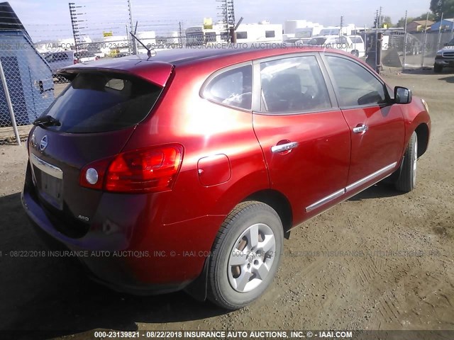 JN8AS5MV7BW274298 - 2011 NISSAN ROGUE S/SV/KROM BURGUNDY photo 4