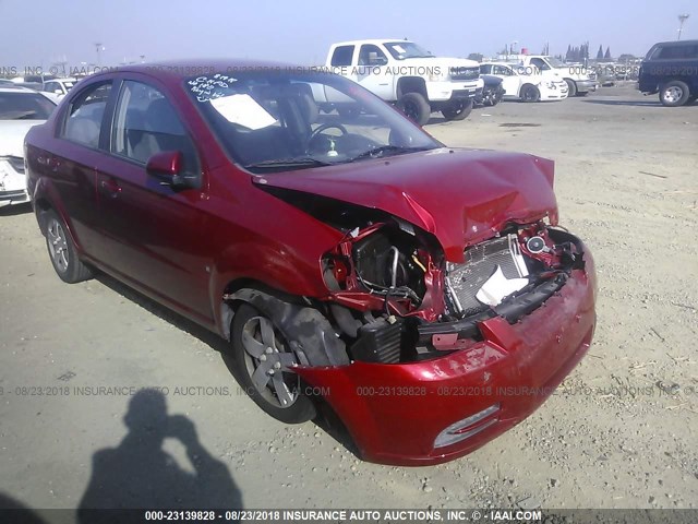 KL1TD56E49B305169 - 2009 CHEVROLET AVEO LS/LT 红色 照片 1