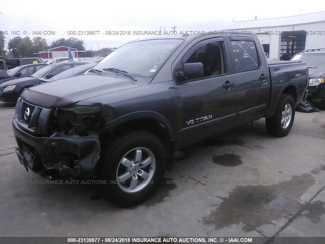 1N6BA07C88N302623 - 2008 NISSAN TITAN XE/SE/LE/PRO-4X GRAY photo 2