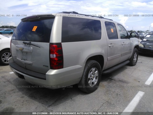 1GNSCHE02BR218406 - 2011 CHEVROLET SUBURBAN C1500  LS TAN photo 4