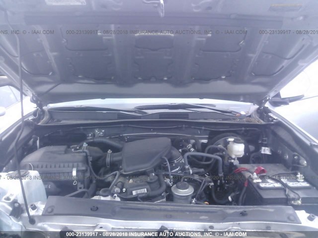 5TFRX5GN1HX081854 - 2017 TOYOTA TACOMA ACCESS CAB/SR/SR5 ვერცხლისფერი ფოტო 10