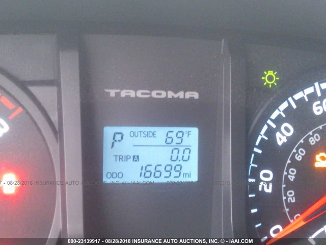 5TFRX5GN1HX081854 - 2017 TOYOTA TACOMA ACCESS CAB/SR/SR5 ვერცხლისფერი ფოტო 7