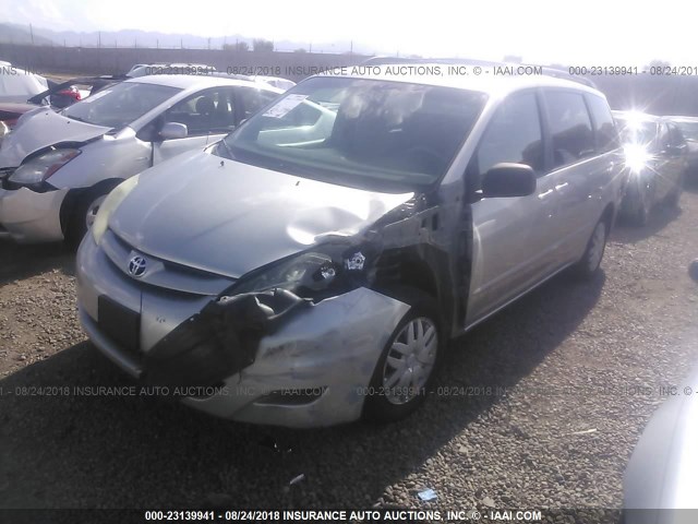 5TDZA23C26S550893 - 2006 TOYOTA SIENNA CE/LE SILVER photo 2