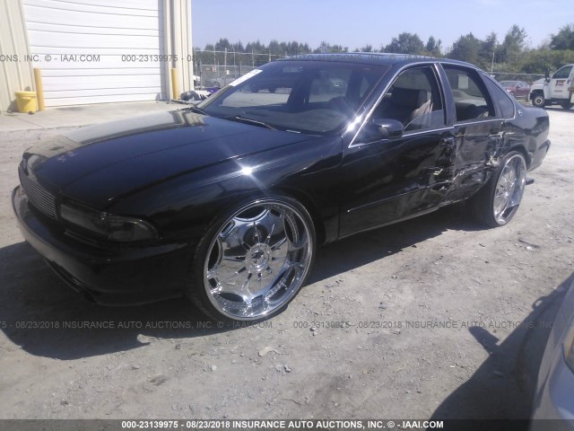 1G1BL52P2TR172868 - 1996 CHEVROLET CAPRICE / IMPALA CLASSIC/SS BLACK photo 2
