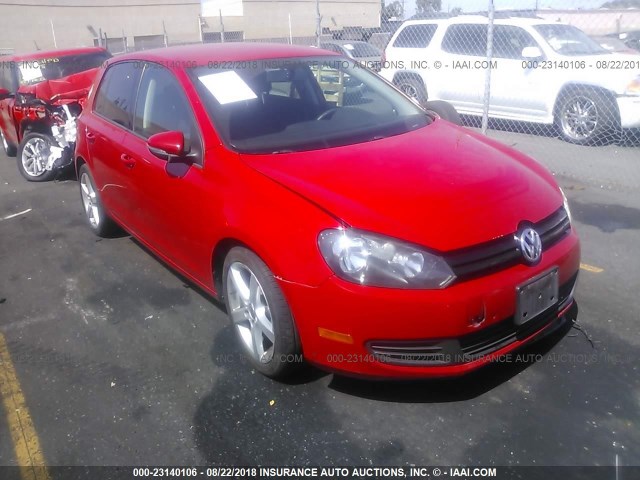 WVWDB7AJ9DW048336 - 2013 VOLKSWAGEN GOLF RED photo 1