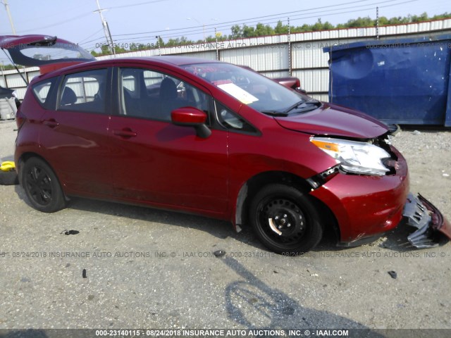 3N1CE2CP6FL441519 - 2015 NISSAN VERSA NOTE S/S PLUS/SV/SL/SR RED photo 1