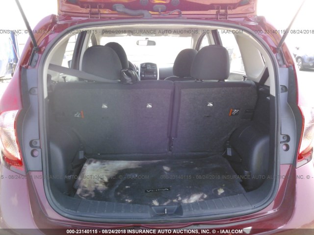 3N1CE2CP6FL441519 - 2015 NISSAN VERSA NOTE S/S PLUS/SV/SL/SR RED photo 8
