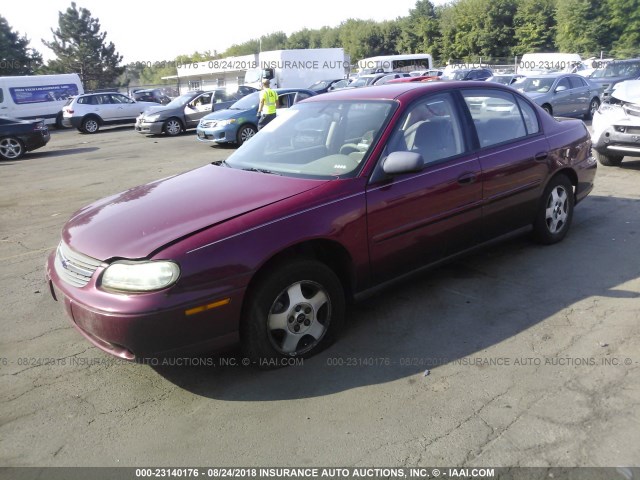 1G1ND52F25M245268 - 2005 CHEVROLET CLASSIC RED photo 2