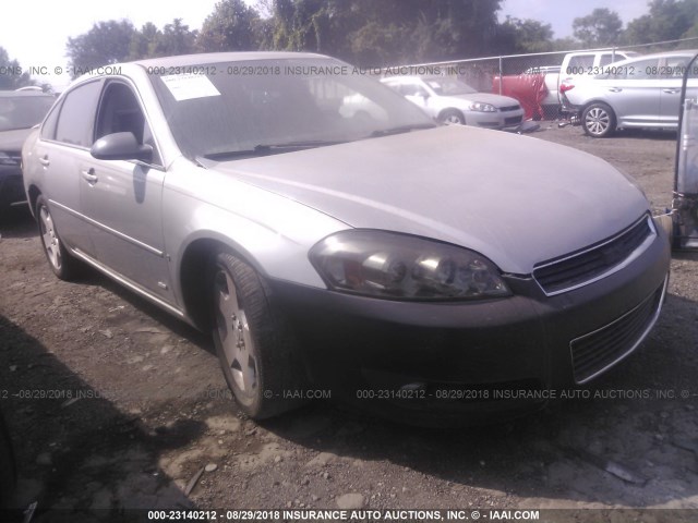 2G1WD58C089157421 - 2008 CHEVROLET IMPALA SUPER SPORT SILVER photo 1