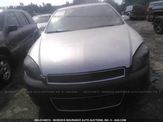 2G1WD58C089157421 - 2008 CHEVROLET IMPALA SUPER SPORT SILVER photo 6