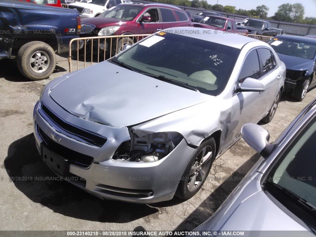 1G1ZC5EU1BF179035 - 2011 CHEVROLET MALIBU 1LT SILVER photo 2