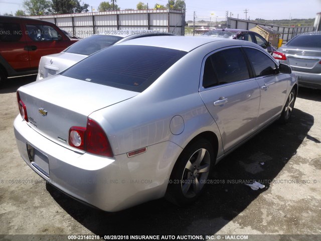 1G1ZC5EU1BF179035 - 2011 CHEVROLET MALIBU 1LT SILVER photo 4