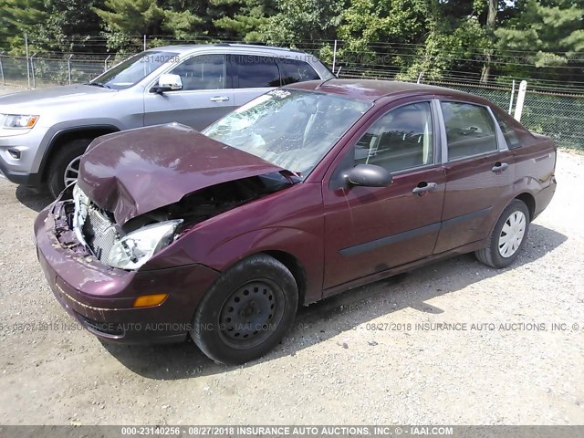 1FAFP34N17W229524 - 2007 FORD FOCUS ZX4/S/SE/SES RED photo 2