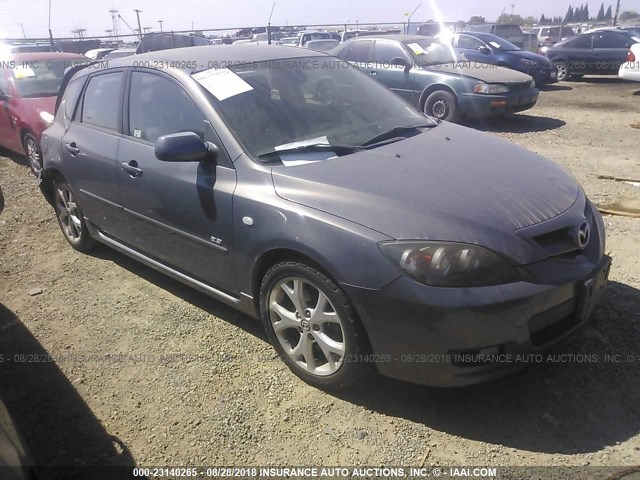 JM1BK344X81839094 - 2008 MAZDA 3 HATCHBACK GRAY photo 1