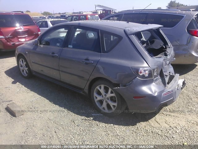 JM1BK344X81839094 - 2008 MAZDA 3 HATCHBACK GRAY photo 3