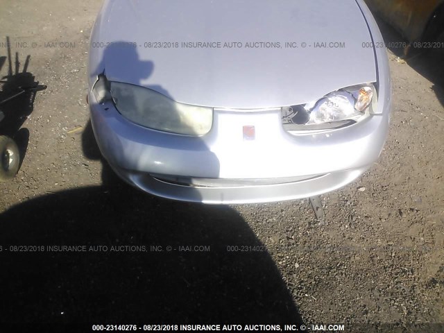 1G8ZP12812Z272495 - 2002 SATURN SC1 SILVER photo 6