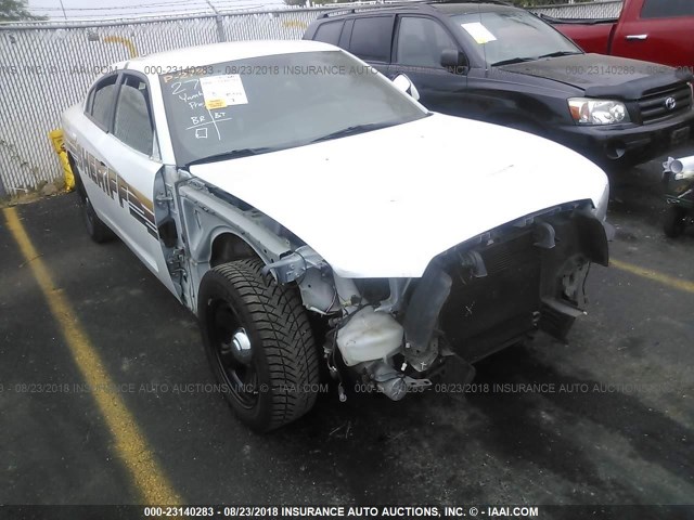 2C3CDXAG6DH696231 - 2013 DODGE CHARGER POLICE WHITE photo 6