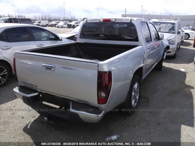 1GCDSCF90B8112479 - 2011 CHEVROLET COLORADO LT SILVER photo 4