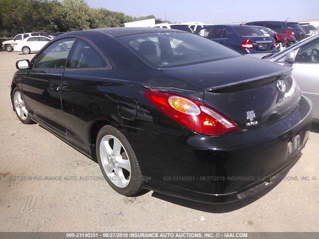 4T1CE38P54U950933 - 2004 TOYOTA CAMRY SOLARA SE/SLE BLACK photo 3