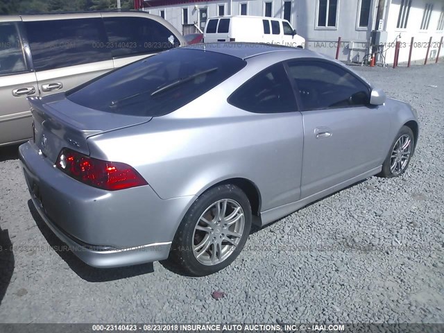 JH4DC53046S005263 - 2006 ACURA RSX TYPE-S SILVER photo 4