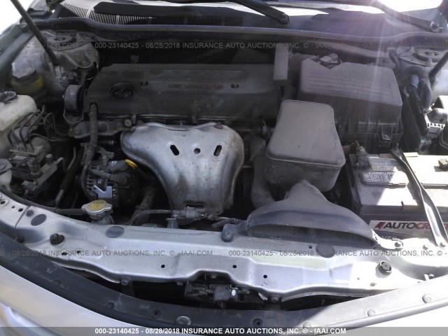 4T1BE46K07U120079 - 2007 TOYOTA CAMRY NEW GENERAT CE/LE/XLE/SE SILVER photo 10