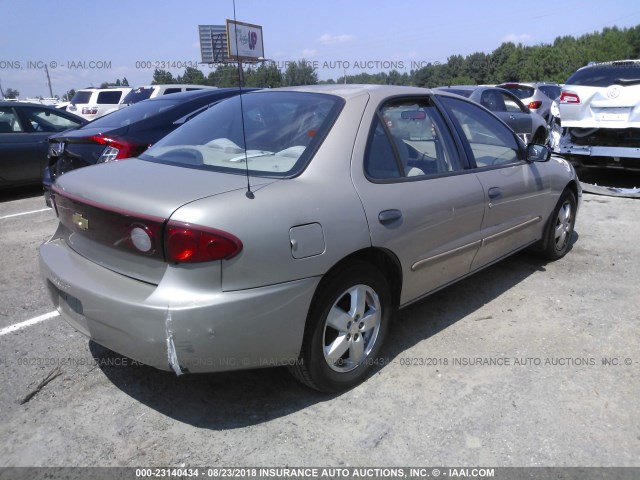 1G1JF52F447110623 - 2004 CHEVROLET CAVALIER LS GOLD photo 4