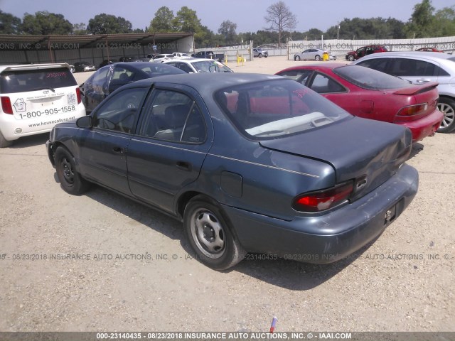 1Y1SK5265SZ001642 - 1995 GEO PRIZM LSI GREEN photo 3