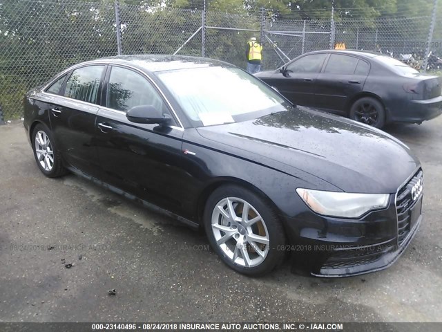 WAUHGAFC8EN016377 - 2014 AUDI A6 PRESTIGE შავი ფოტო 1