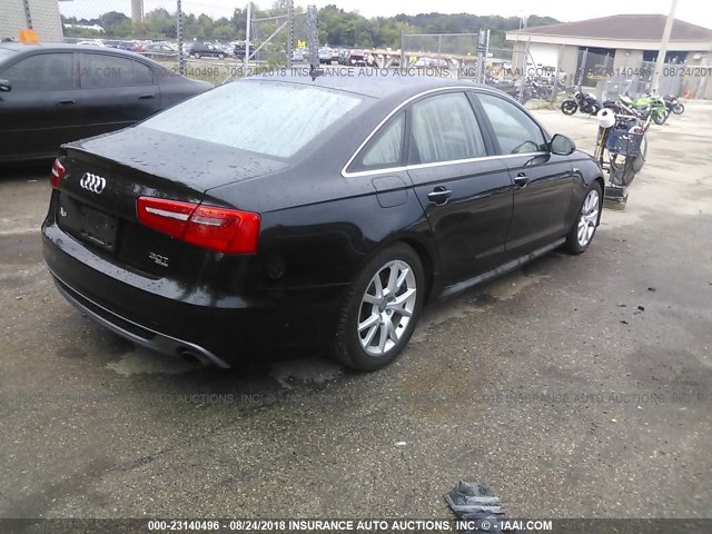 WAUHGAFC8EN016377 - 2014 AUDI A6 PRESTIGE შავი ფოტო 4