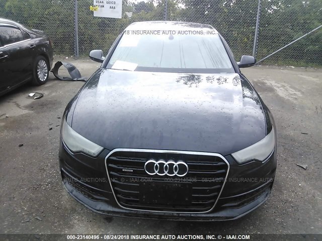 WAUHGAFC8EN016377 - 2014 AUDI A6 PRESTIGE BLACK photo 6