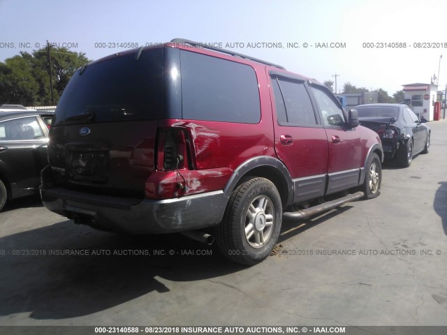 1FMPU16595LA90584 - 2005 FORD EXPEDITION XLT RED photo 4