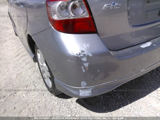 JHMGD38667S065574 - 2007 HONDA FIT S 灰色 照片 6