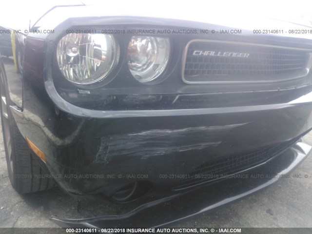 2C3CDYAG1EH302528 - 2014 DODGE CHALLENGER SXT BLACK photo 6