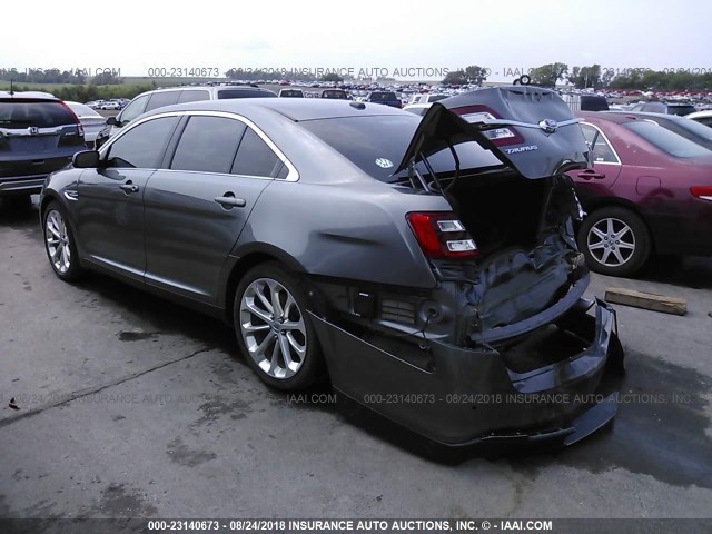 1FAHP2F89EG123372 - 2014 FORD TAURUS LIMITED GRAY photo 3