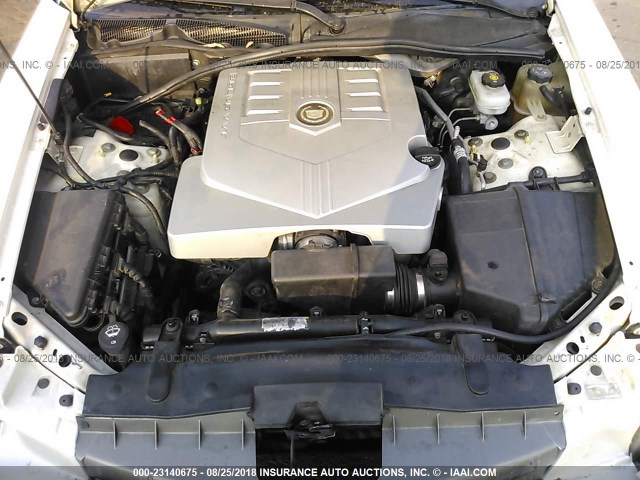 1G6DP567950185321 - 2005 CADILLAC CTS HI FEATURE V6 WHITE photo 10