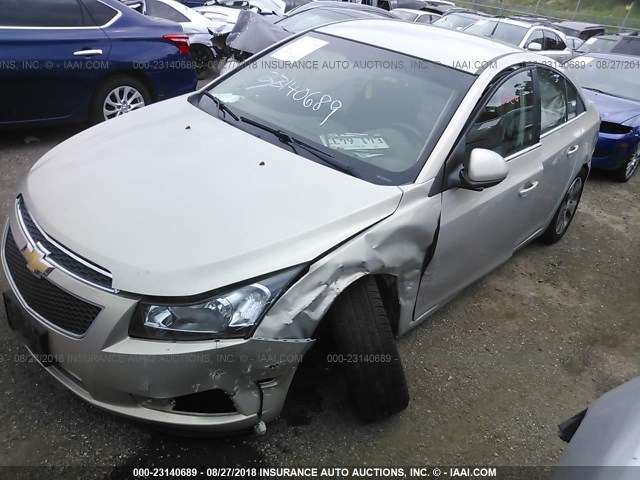 1G1PG5S90B7274160 - 2011 CHEVROLET CRUZE LT TAN photo 2