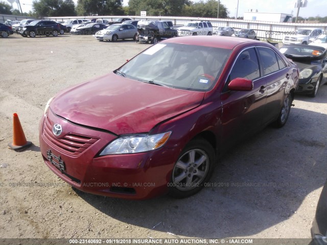4T1BE46K67U057666 - 2007 TOYOTA CAMRY NEW GENERAT CE/LE/XLE/SE RED photo 2