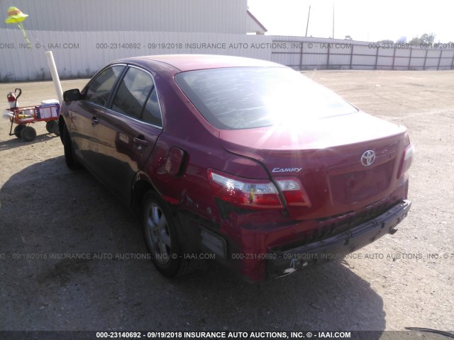 4T1BE46K67U057666 - 2007 TOYOTA CAMRY NEW GENERAT CE/LE/XLE/SE RED photo 3