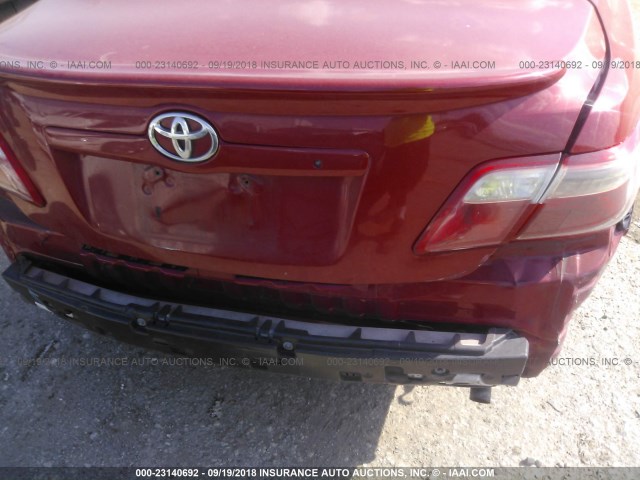 4T1BE46K67U057666 - 2007 TOYOTA CAMRY NEW GENERAT CE/LE/XLE/SE RED photo 6